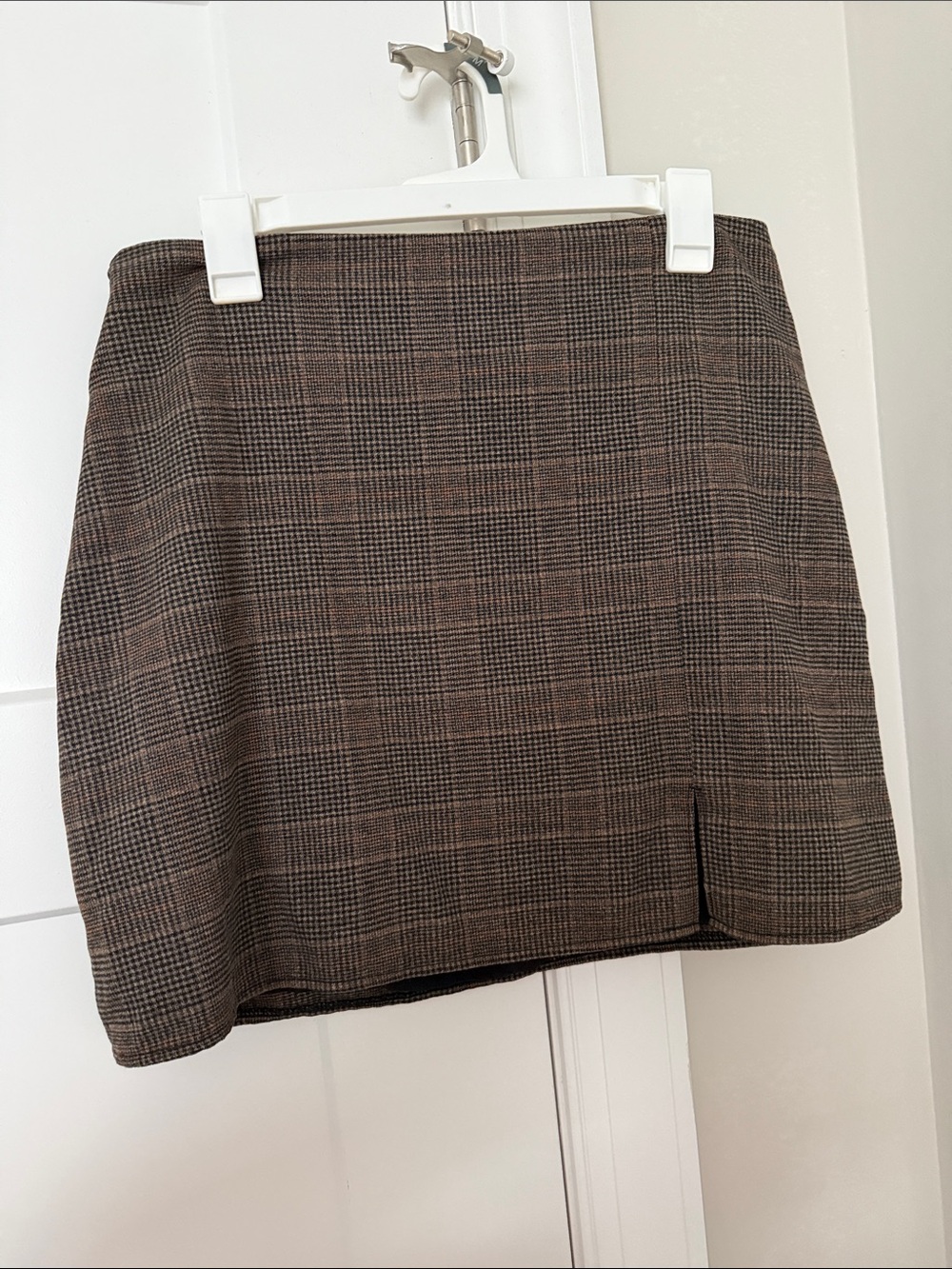 Old Navy Brown Plaid Mini Skirt